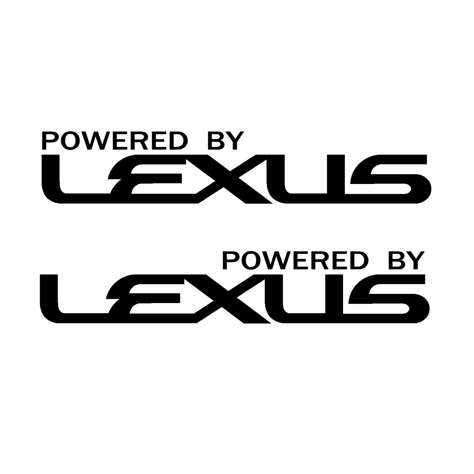 Powered by LEXUS Sport Racing Decal sticker emblem logo Window