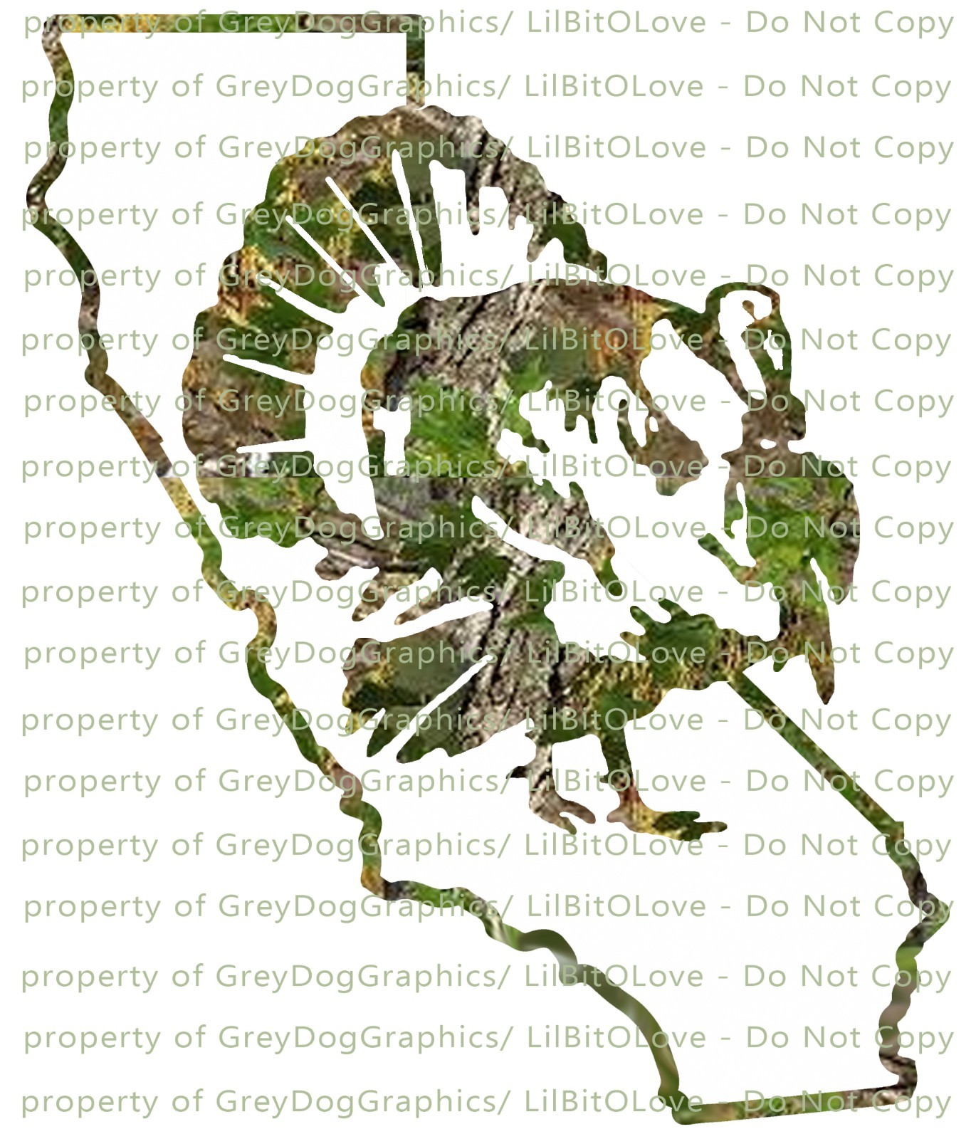 Camouflage Camo California CA Turkey Hunting Vinyl Decal Sticker Gobbler Jake