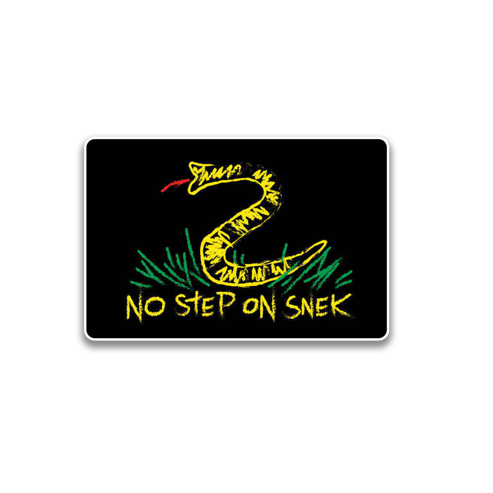 No Step on Snek Vinyl Sticker – 4 inch – Waterproof – High Res High Quality