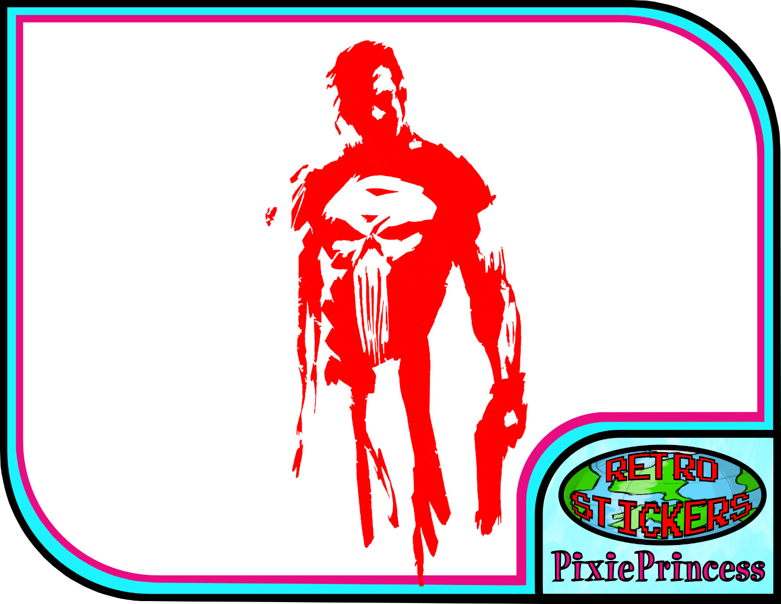 Marvel The Punisher Frank N Vinyl Sticker Car Bike Truck Window Wall Art Comic
