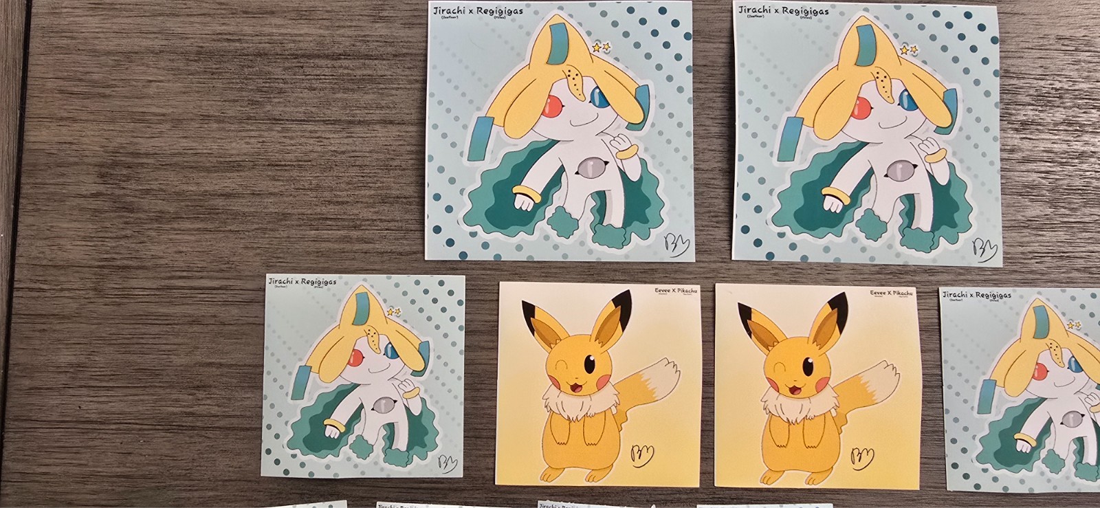 Custom Made Pokémon Fusion Stickers (SELECT WHAT YOU'D LIKE)