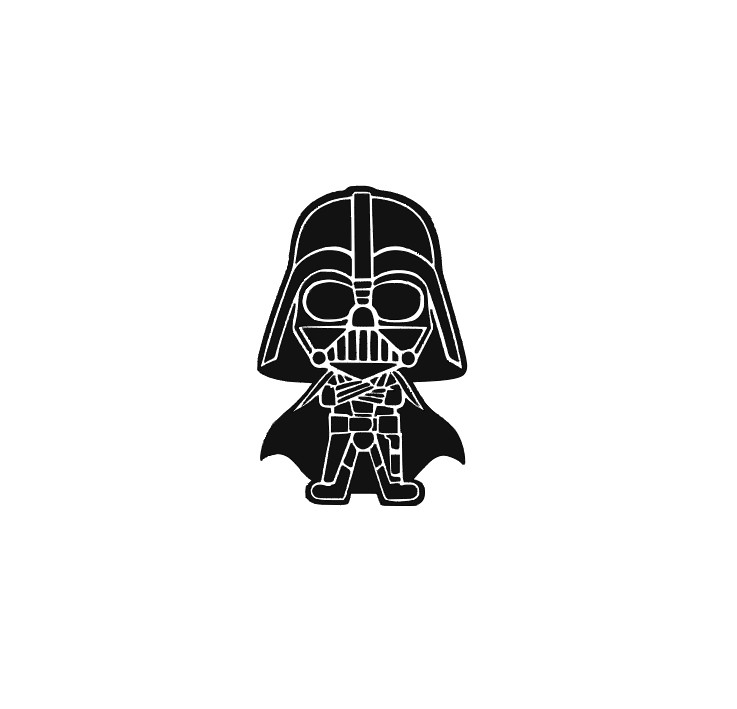 Darth Vader Vinyl Decal Sticker -Multiple Colors & Sizes- FREE SHIPPING