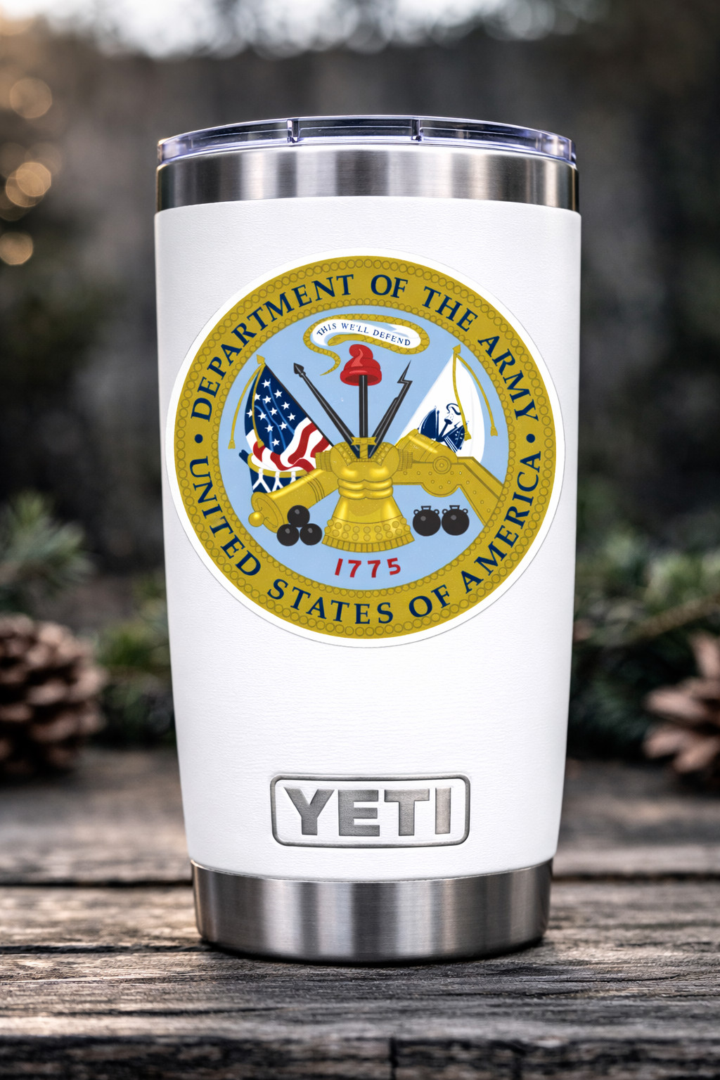 US Army Decal Sticker United States Military Veteran Logo Seal Flag 01