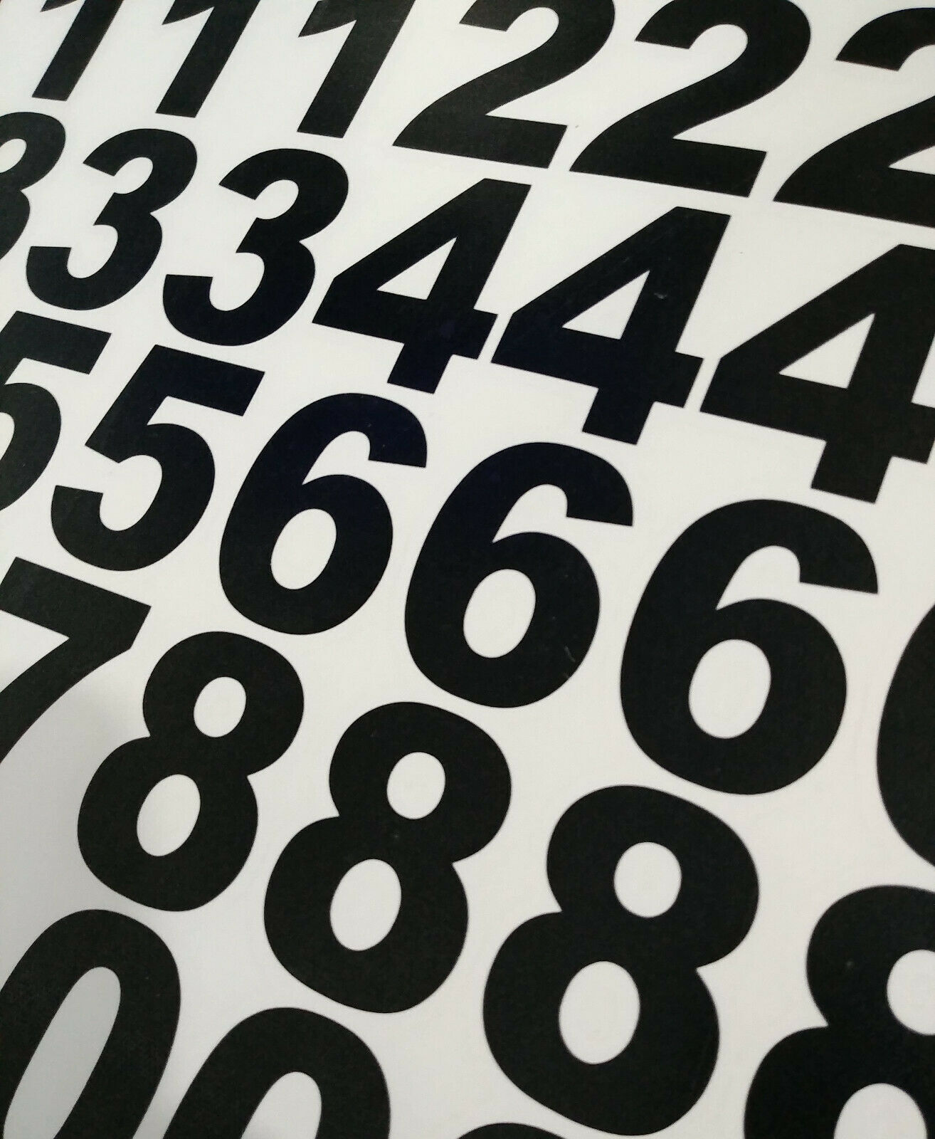 Lot of 40 White,Black, Silver Vinyl Mailbox,Tool Box,Locker Numbers Decal Arial