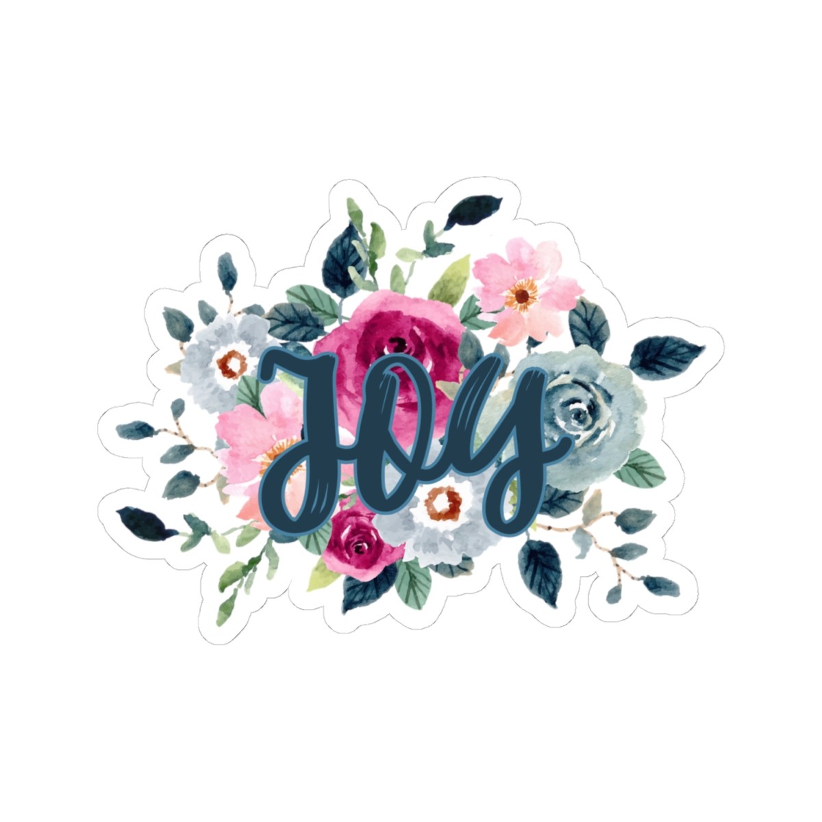 Joyful Floral Kiss-Cut Stickers | Perfect for Planners and Gifts
