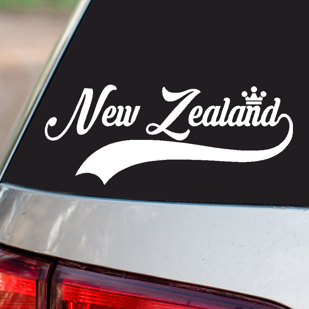 New Zealand Sticker Country Pride all sizes chrome and regular vinyl colors