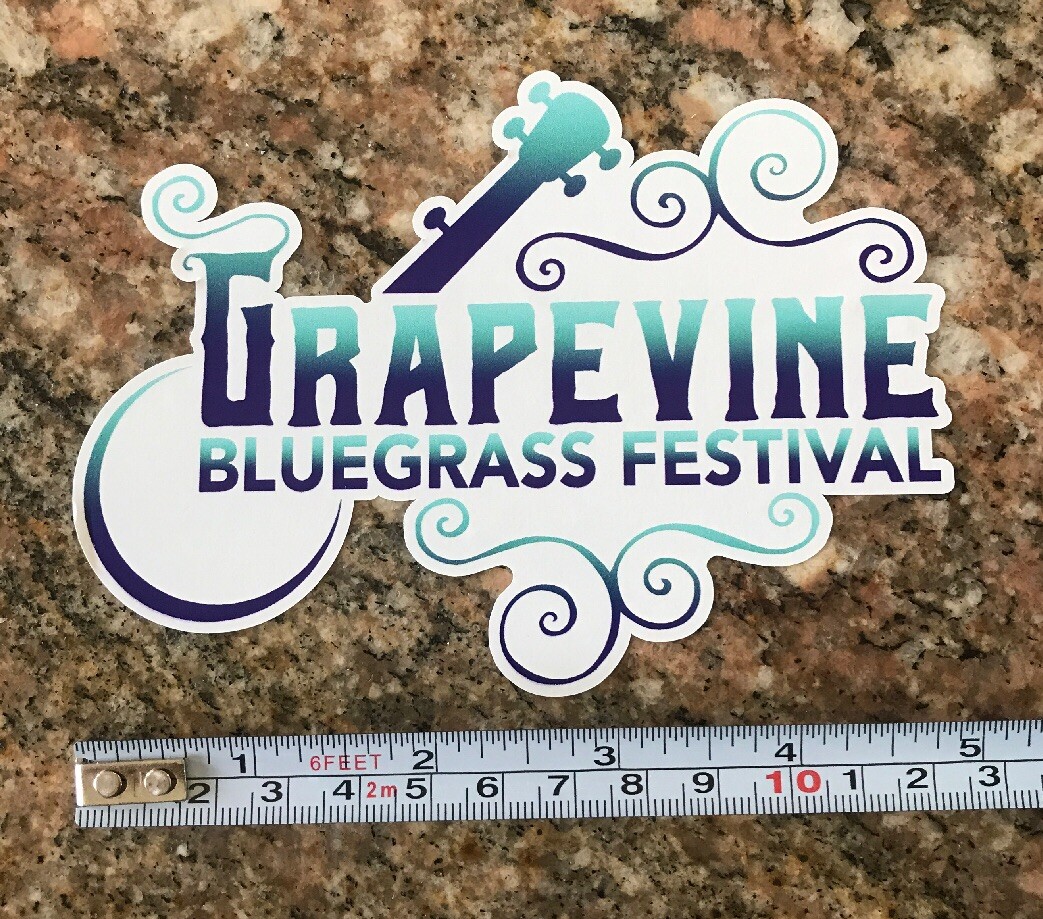 Grapevine Bluegrass Festival Sticker- Music Blues Concert Effingham Illinois