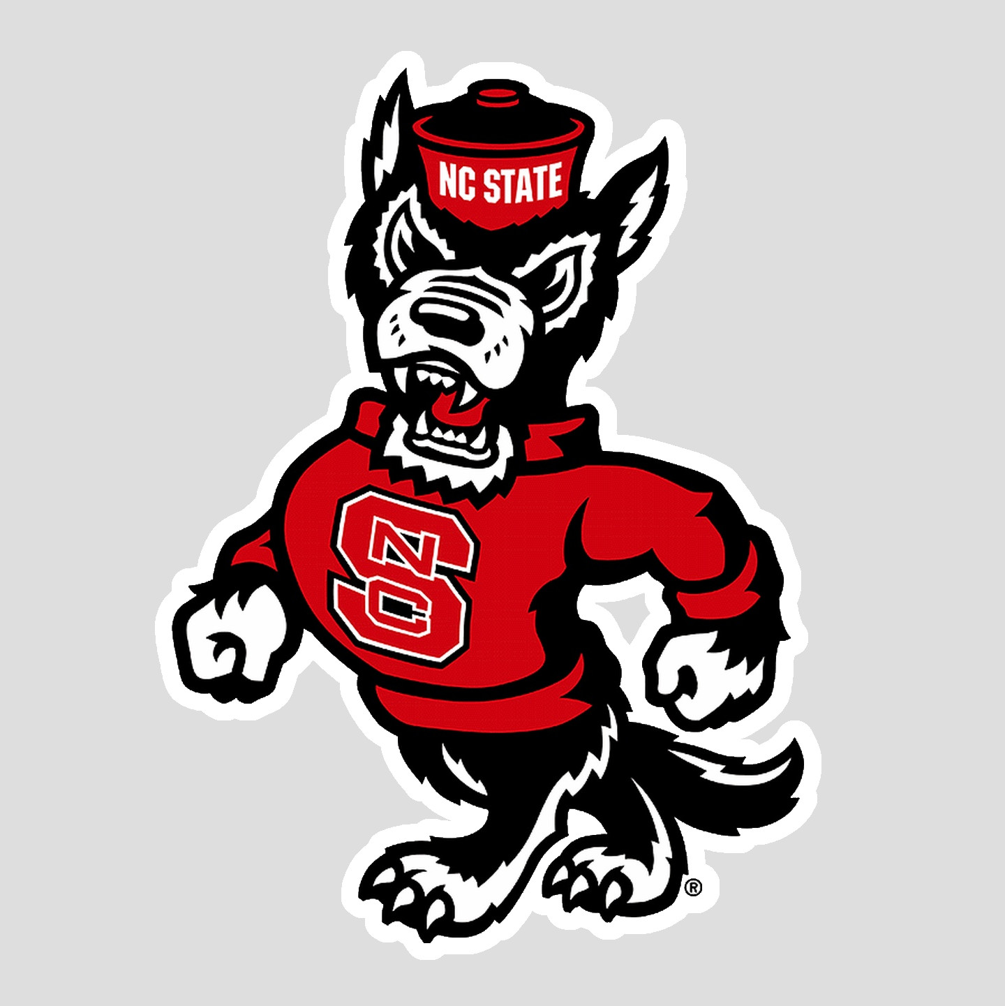 North Carolina State Red White College Weather Resistant Vinyl Sticker/Decal 06