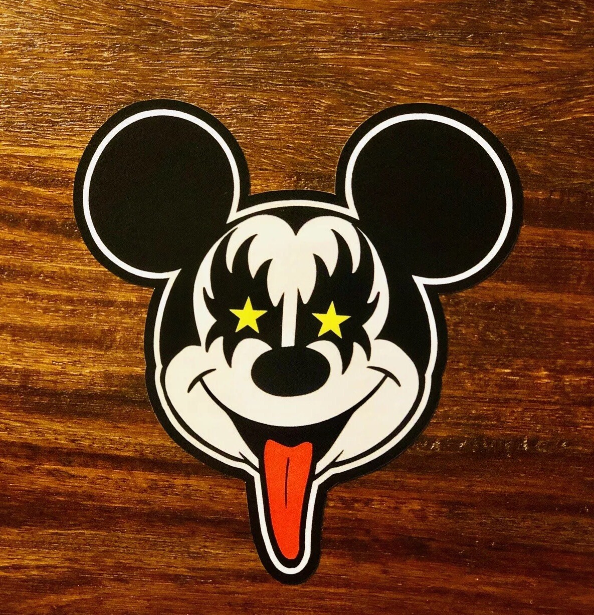 Mickey Mouse Sticker – Kiss, Gene Simmons Kiss Army Rock N Roll Over