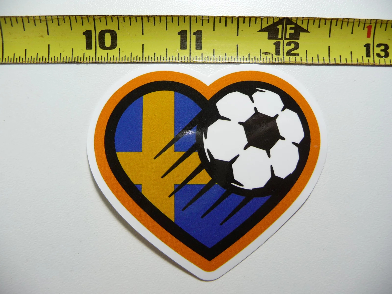 SOCCER HEART LOVE SMALL STICKER DECAL SCHOOL GAME TEAM MATCH SPORTS