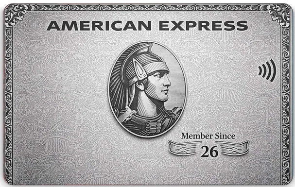 Small Chip Credit Card Skin Amex Platinum Vinyl Decal Sticker