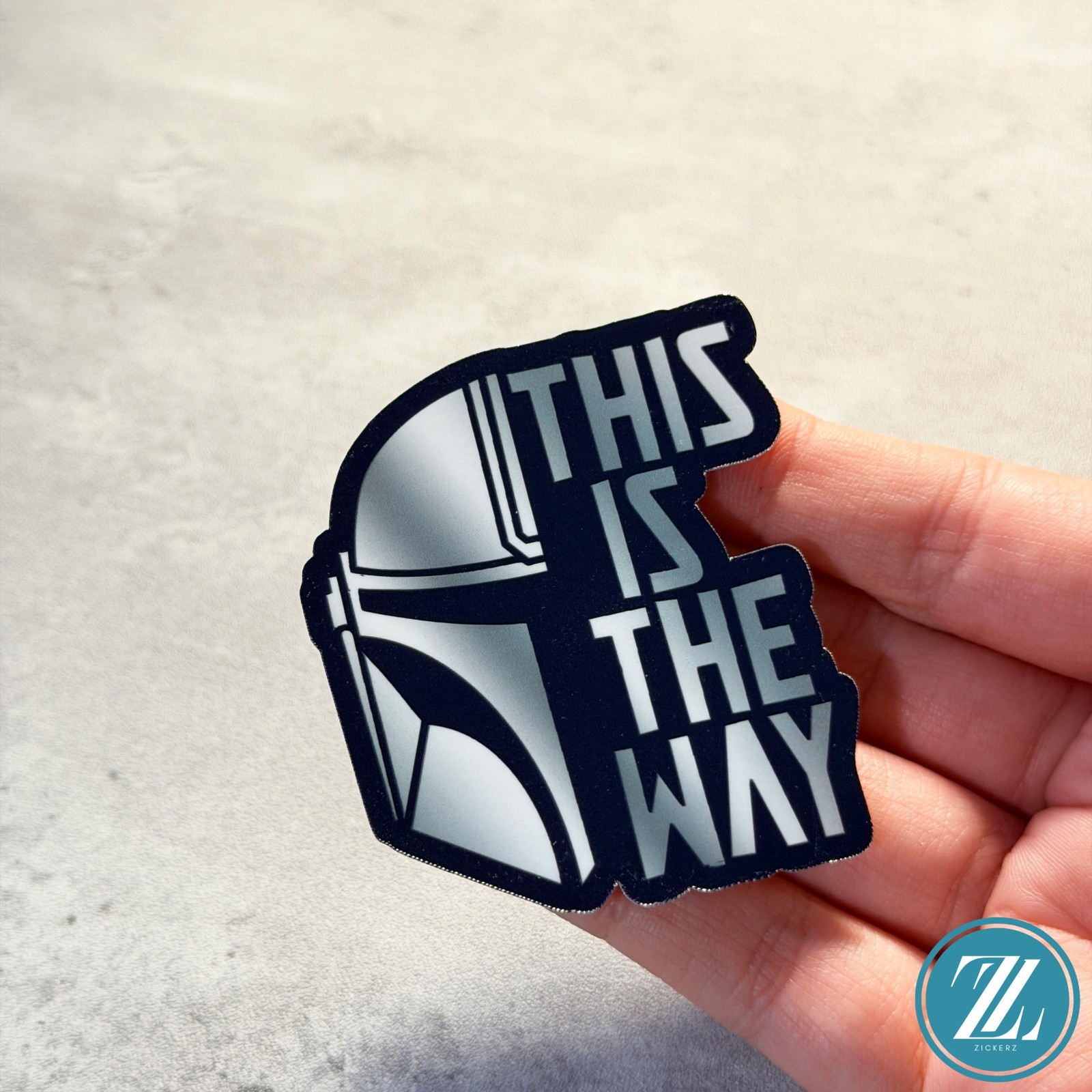 Mandalorian This is the Way Helmet, Star Wars Decal
