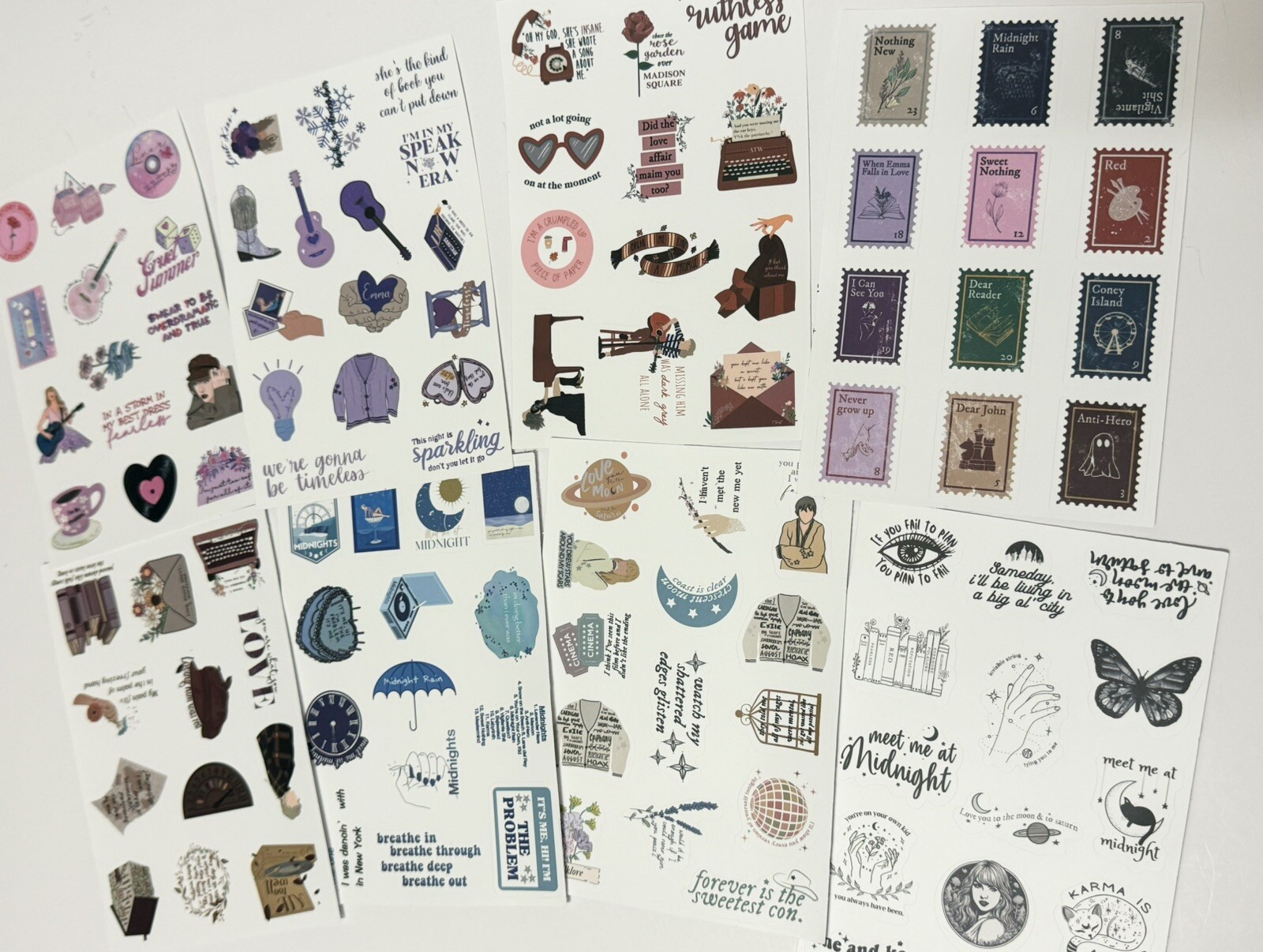 *100 Stickers!* Taylor Swift Eras Tour Music Stickers 100 Pcs W/ No duplicates!