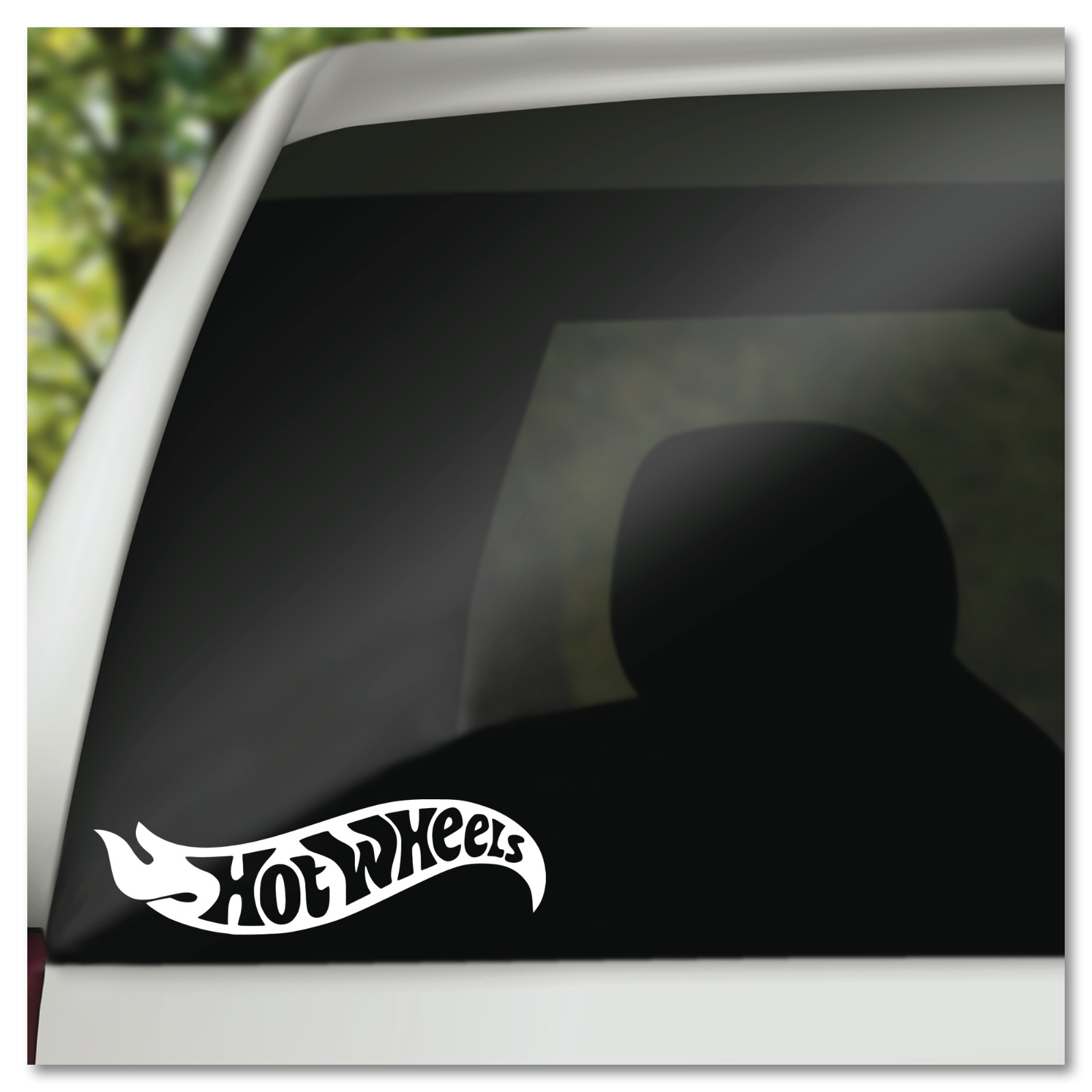 6" Hot Wheels Flame Vinyl Decal Sticker