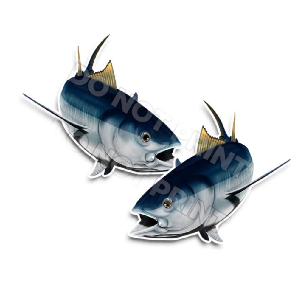 Albacore Decals Fish Stickers Vinyl Tackle Box Stickers – Set of 2 #120