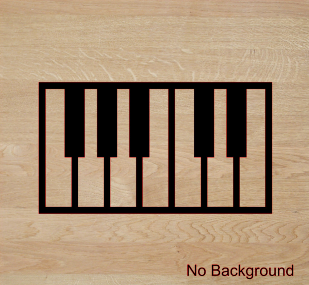 Piano Keys Decal PICK SIZE COLOR Vinyl Sticker Keyboard Music Window Wall Laptop