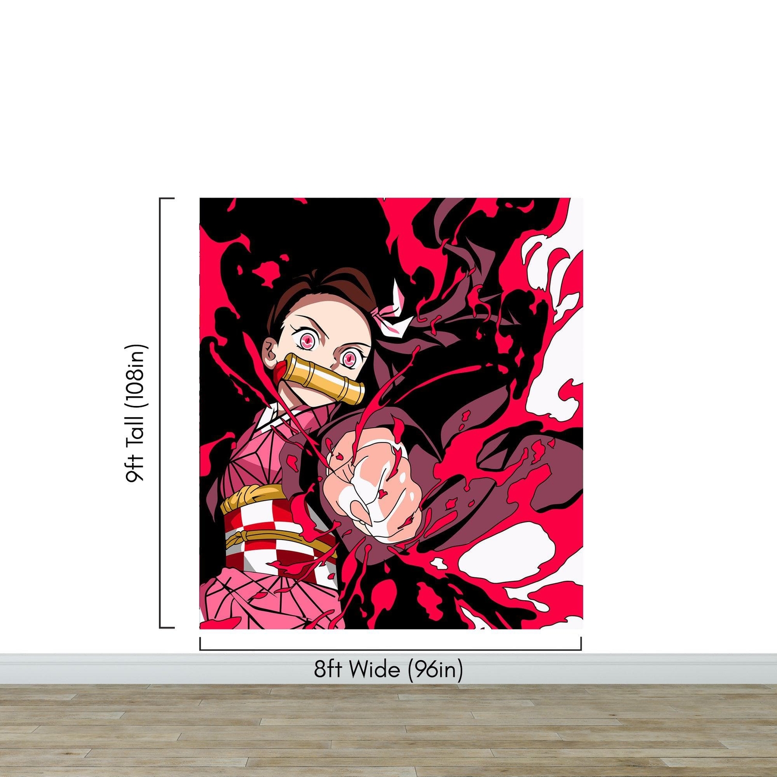 Slayer Gang of Demons Wallpaper Peel and Stick Wall Mural. Nezuko Kamado #A1015