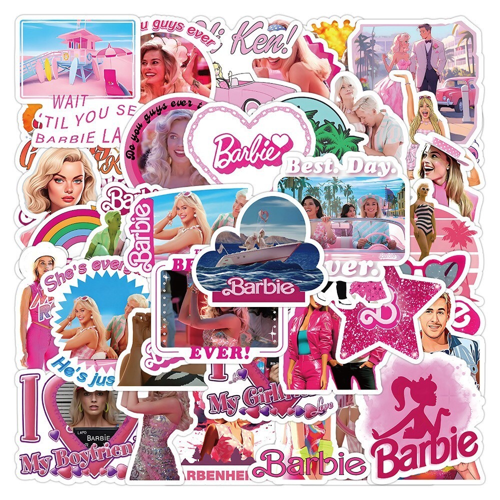 50 Barbie Movie Sticker Pack – Waterproof Vinyl – Ken Kenergy Margot Robbie