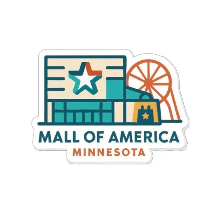 Mall of America Minnesota Iron On Heat Transfer Vinyl HTV Die-Cut Symbolic