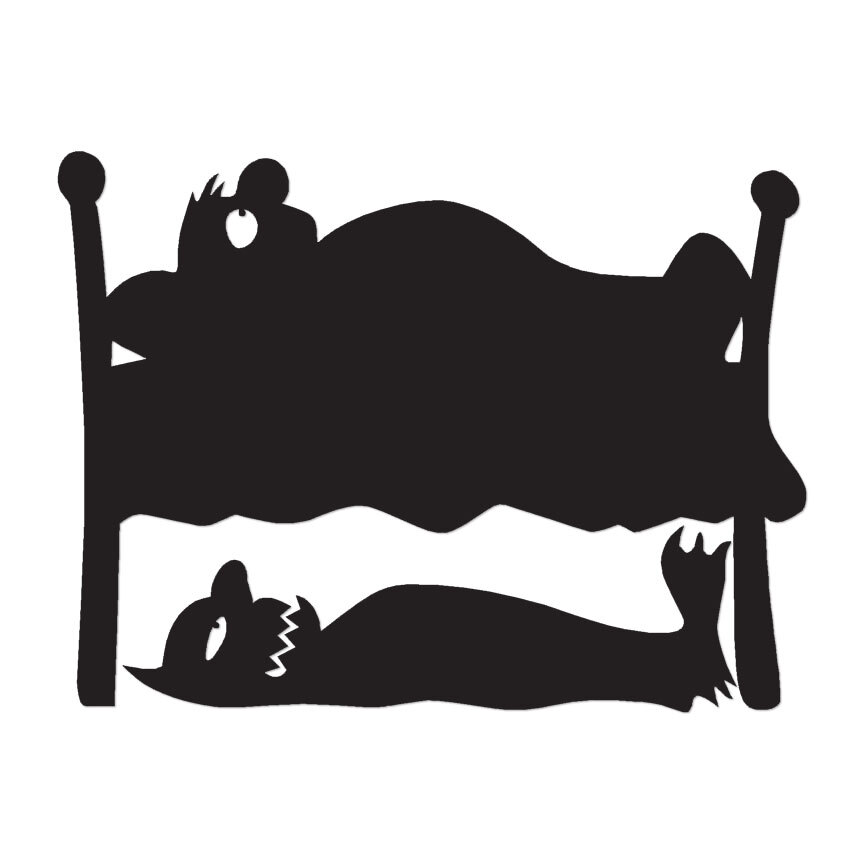 Monster Under The Bed – Decal Sticker – Multiple Color & Sizes – ebn1361