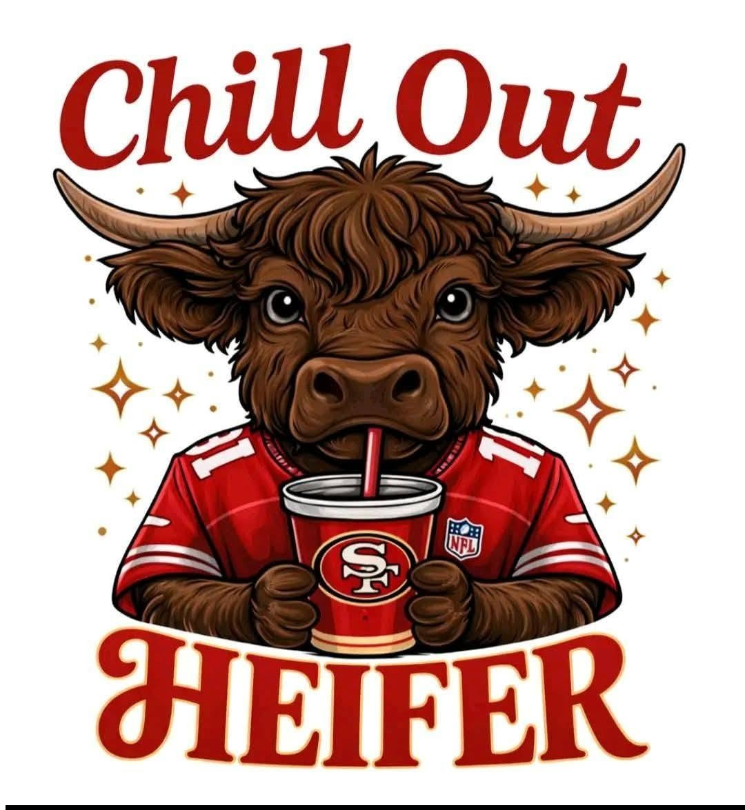Chill out Heifer San Francisco Sticker Laptop Wall Mirror Cup Tumblr Locker Bin