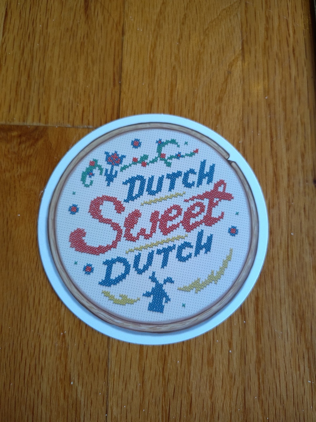 DUTCH Bros STICKER Old STYLE Stock CROSS Stitch EMBROIDERY Sweet RARE Coffee