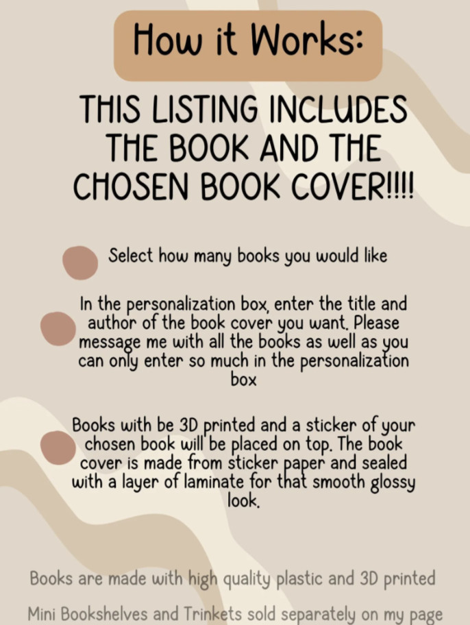 Custom Miniature Books Tiny Book Gifts Bookish Mini Decor