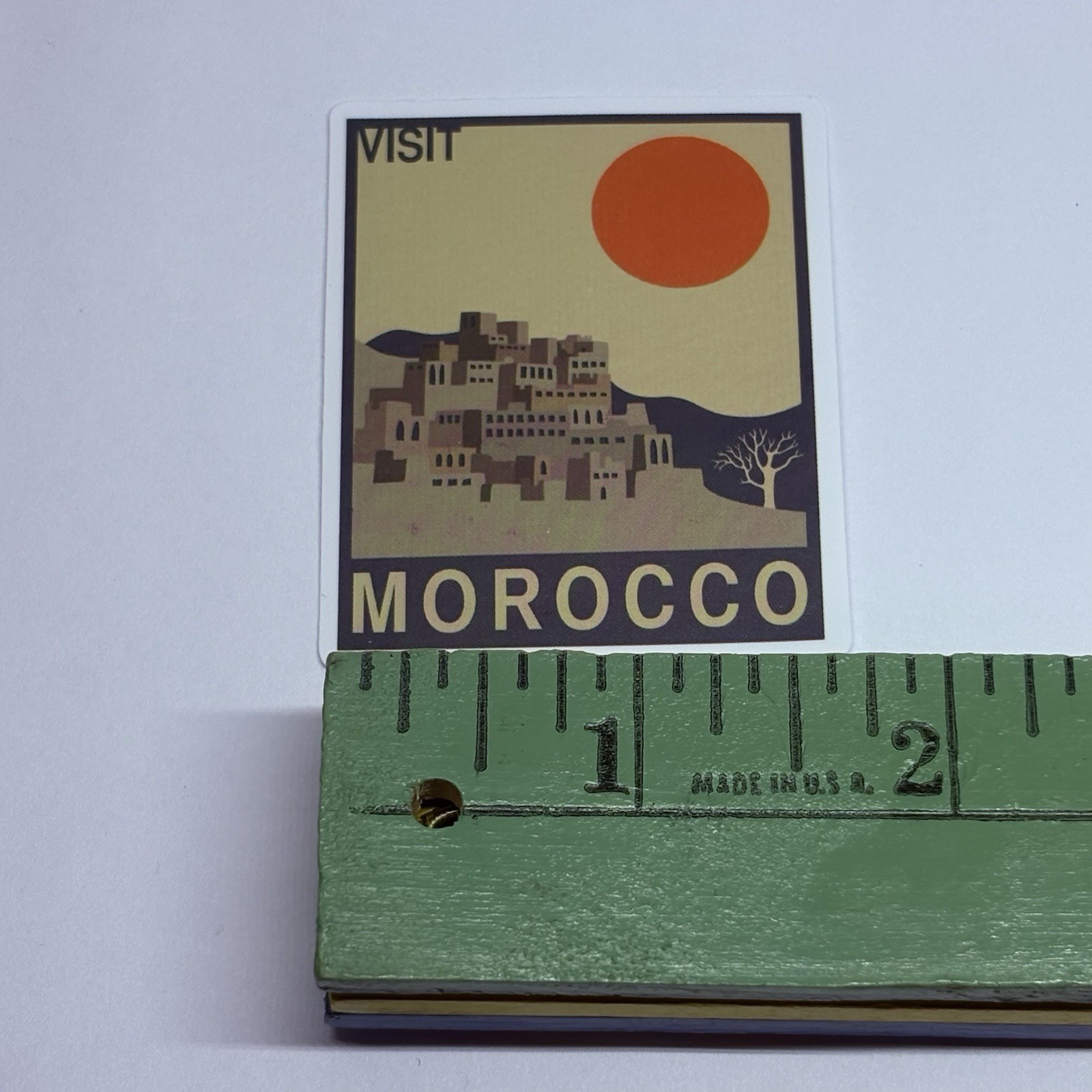 Morocco Sticker Hillside City Travel Art Decal Vinyl Country Souvenir Matte Tc6