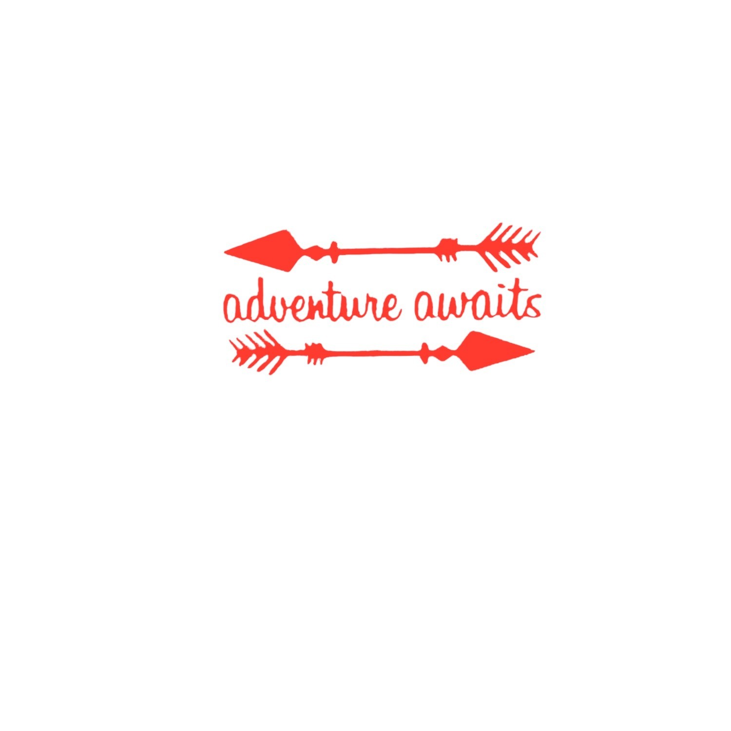 ARROW ADVENTURE AWAITS Vinyl Decal Car Truck Bumper Window most smooth surfaces