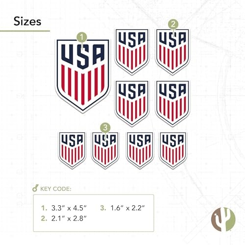 US Soccer Sticker USMNT United States Men's National Team Decal Vinyl Laptop