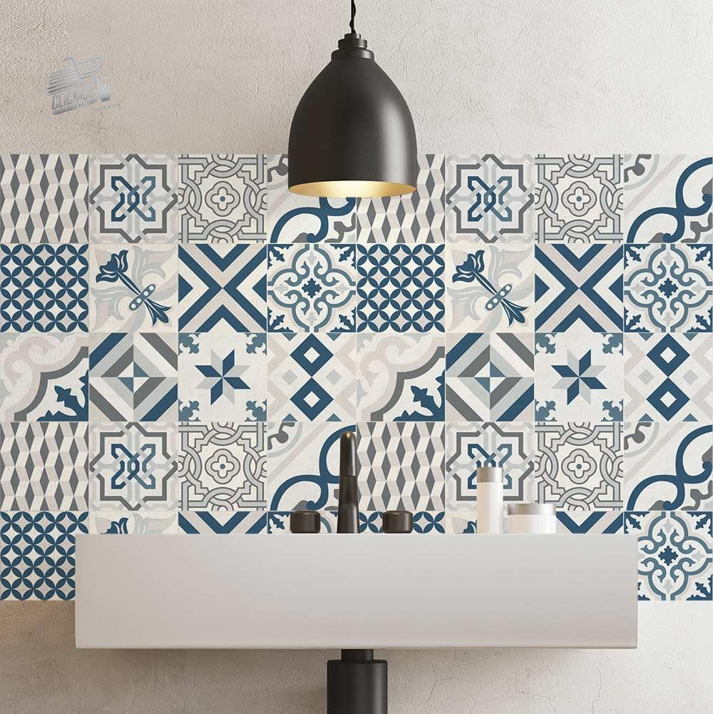 Stickers Tiles Kitchen Bathroom Tiles Stickers PVC Waterproof Cements 15
