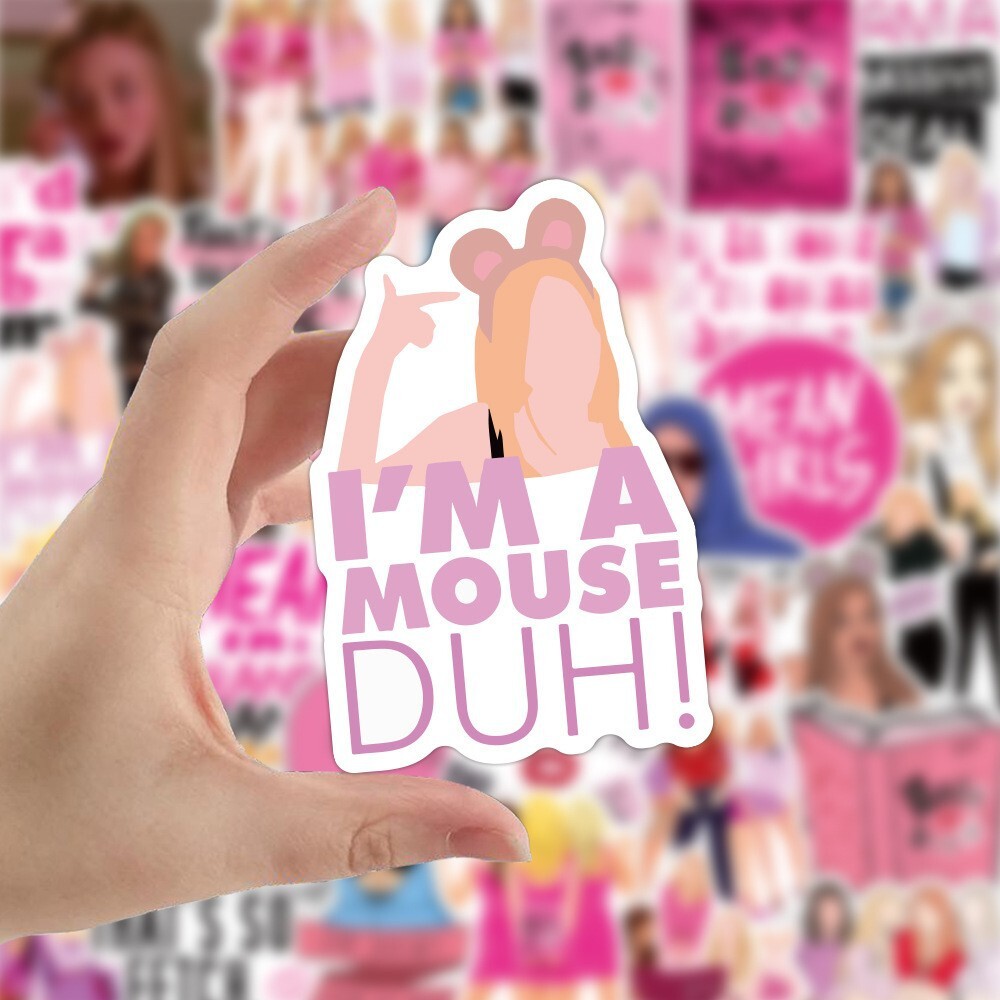 100Pcs Mean Girls Sticker for Adults Teens Girls Scrapbooking Water Bottles