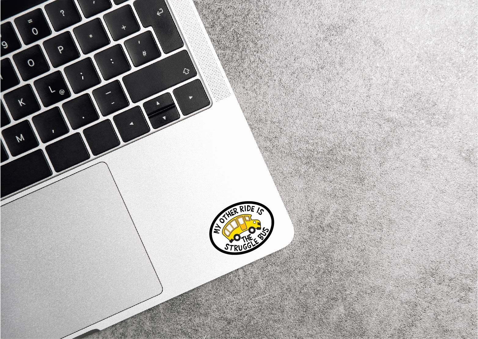 My Other Ride Is The Struggle Bus Decal Sticker Adult Life Funny Short School