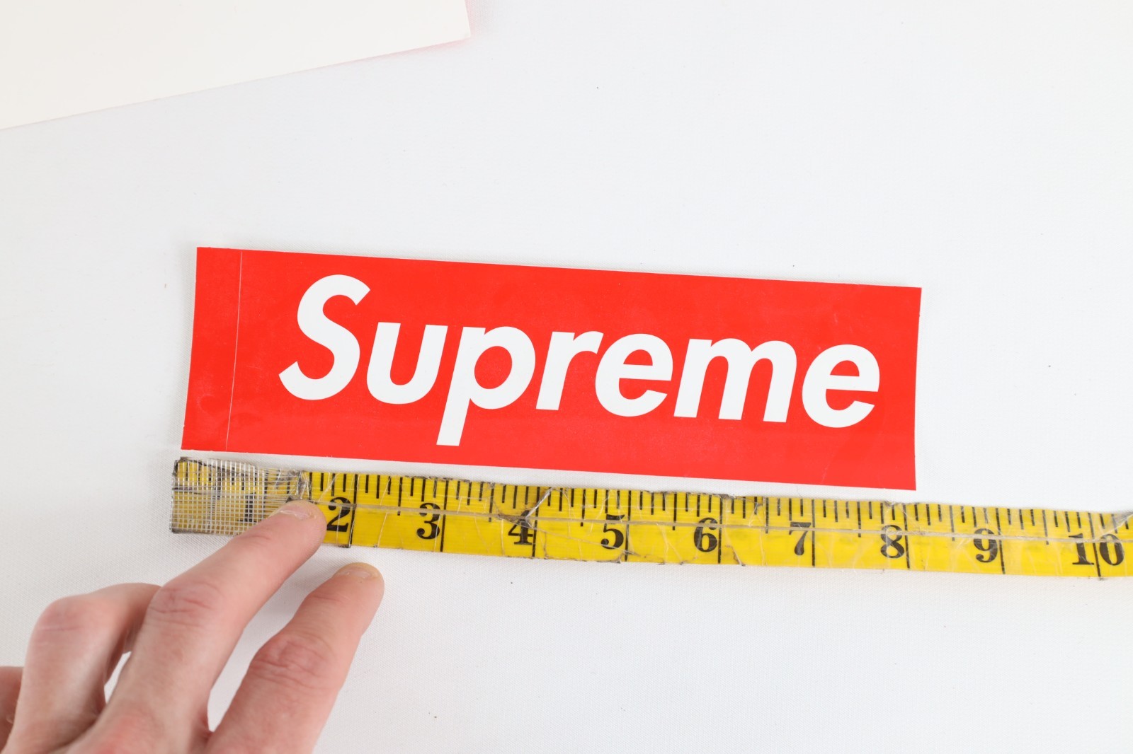 New Authentic Lot of 3 Supreme Box Logo Streetwear Bumper Stickers Stickers Red