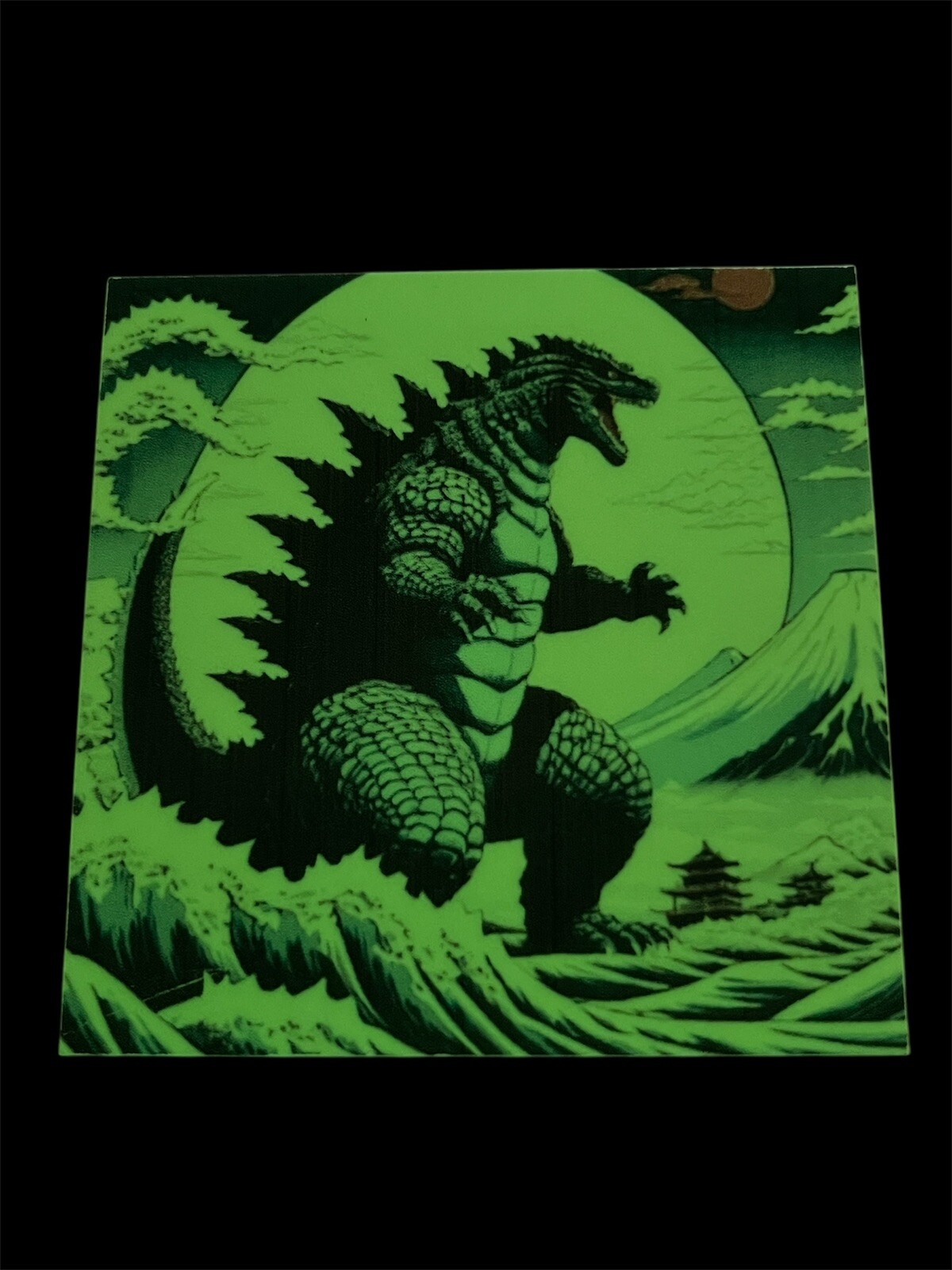 Godzilla Glow In The Dark Vinyl 3 Inch Sticker
