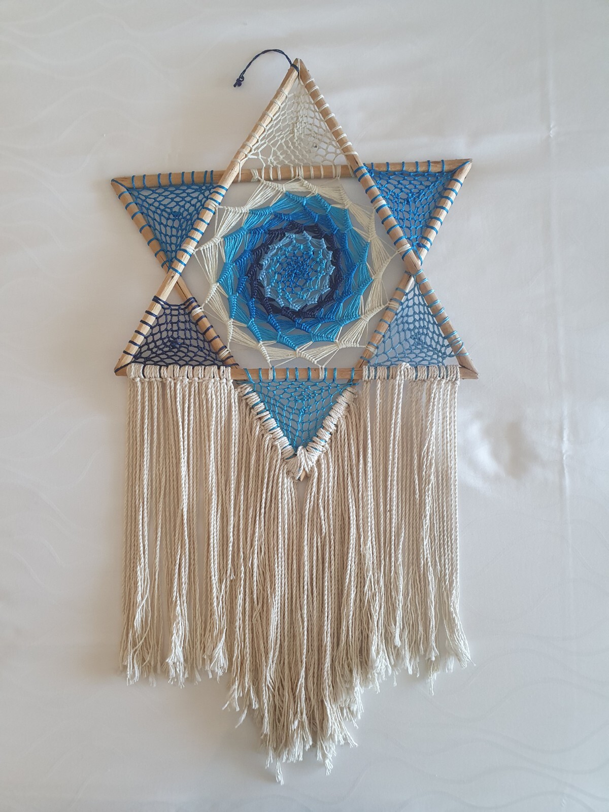 Star Of David wooden HAND CRAFTED stitching ( EXTREMELY RARE)