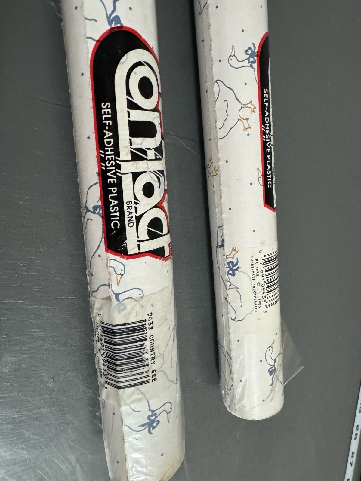 2x Sealed Rolls Vintage Rubbermaid Contact Paper – Geese Pattern 3 yd x 18 in