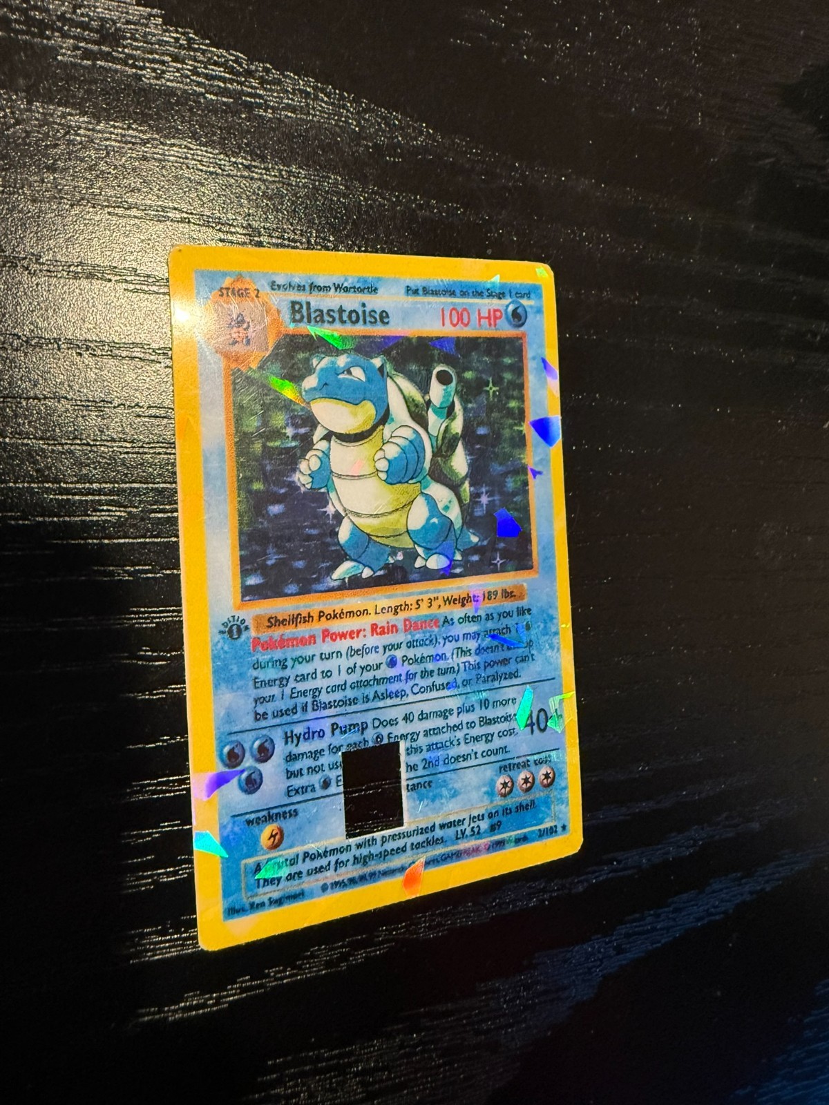 Blastoise Pokemon Credit Card Decal/Sticker/Skin