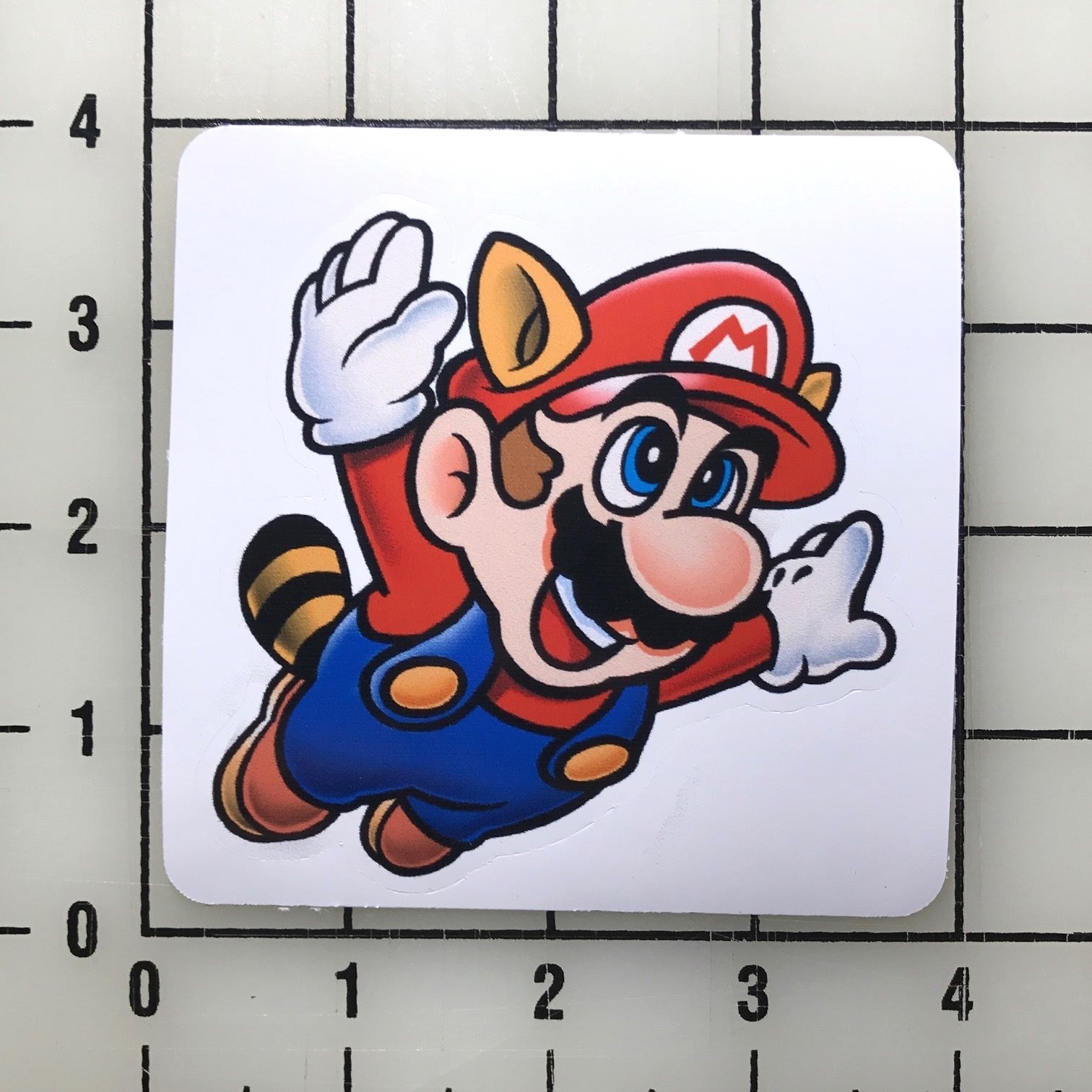Mario Tanooki 3.5" Wide Vinyl Decal Sticker BOGO