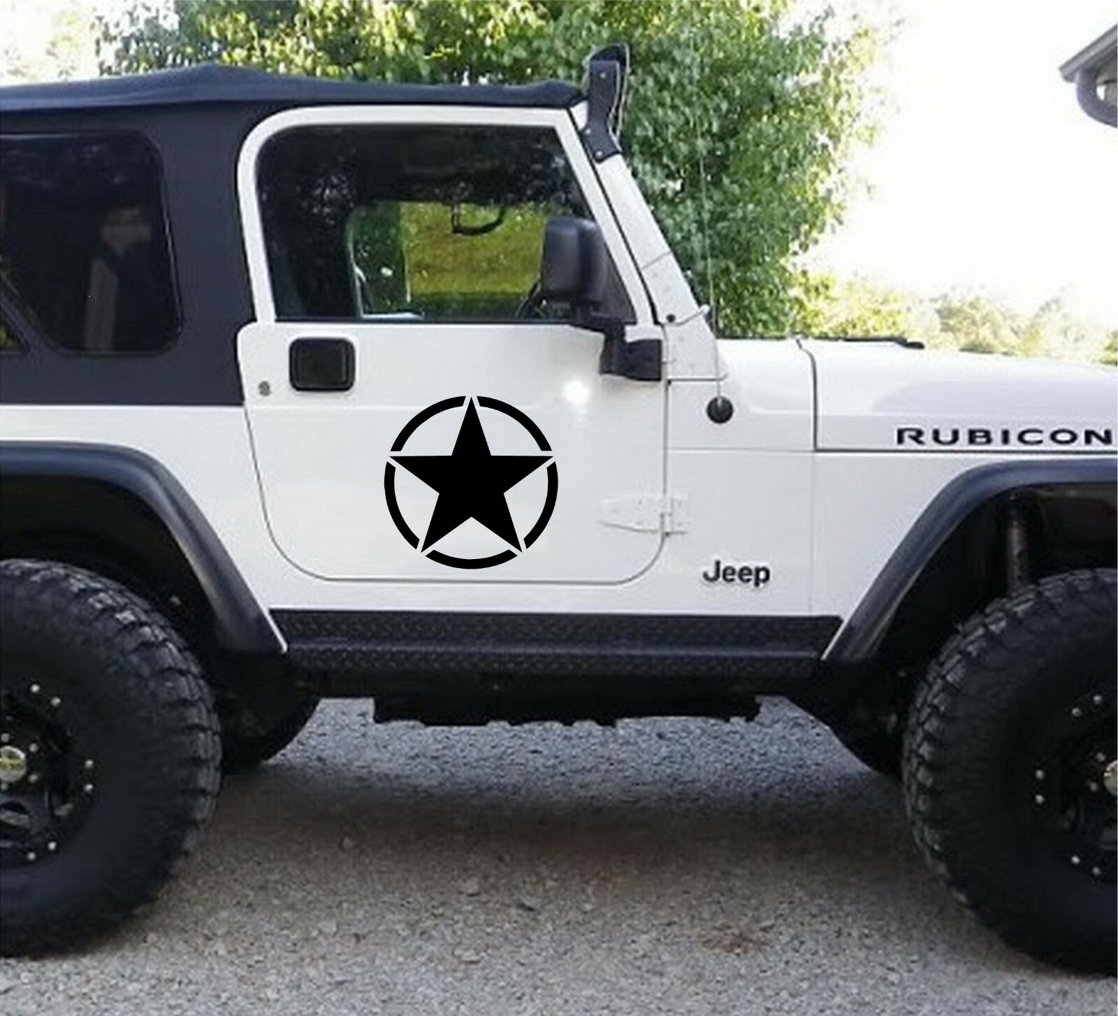 2 x Military Stars Vinyl Decal Home Décor 12" x 12"