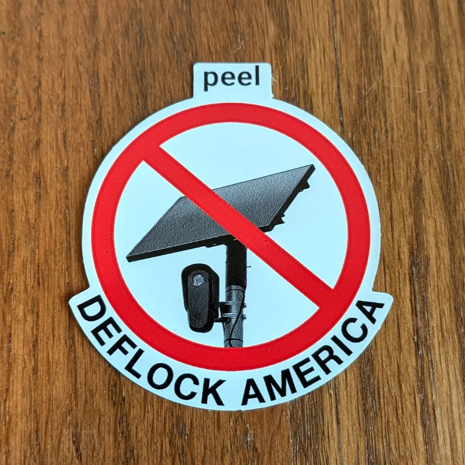 Anti-Flock Surveillance License Plate Camera Sticker Pack – Deflock America!