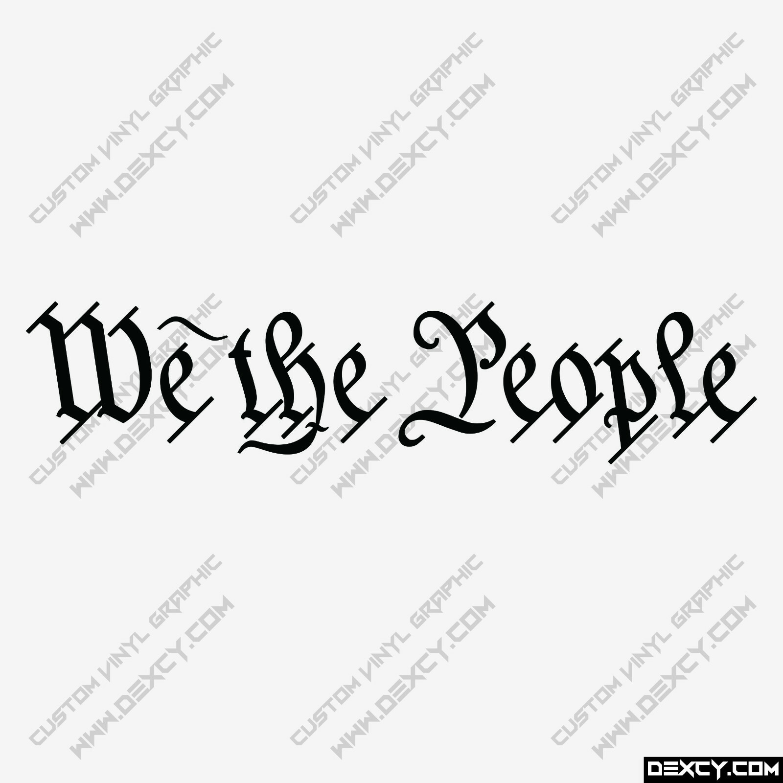 We the People Decal Sticker Patriotic America USA Vinyl Decal Sticker Car Truck