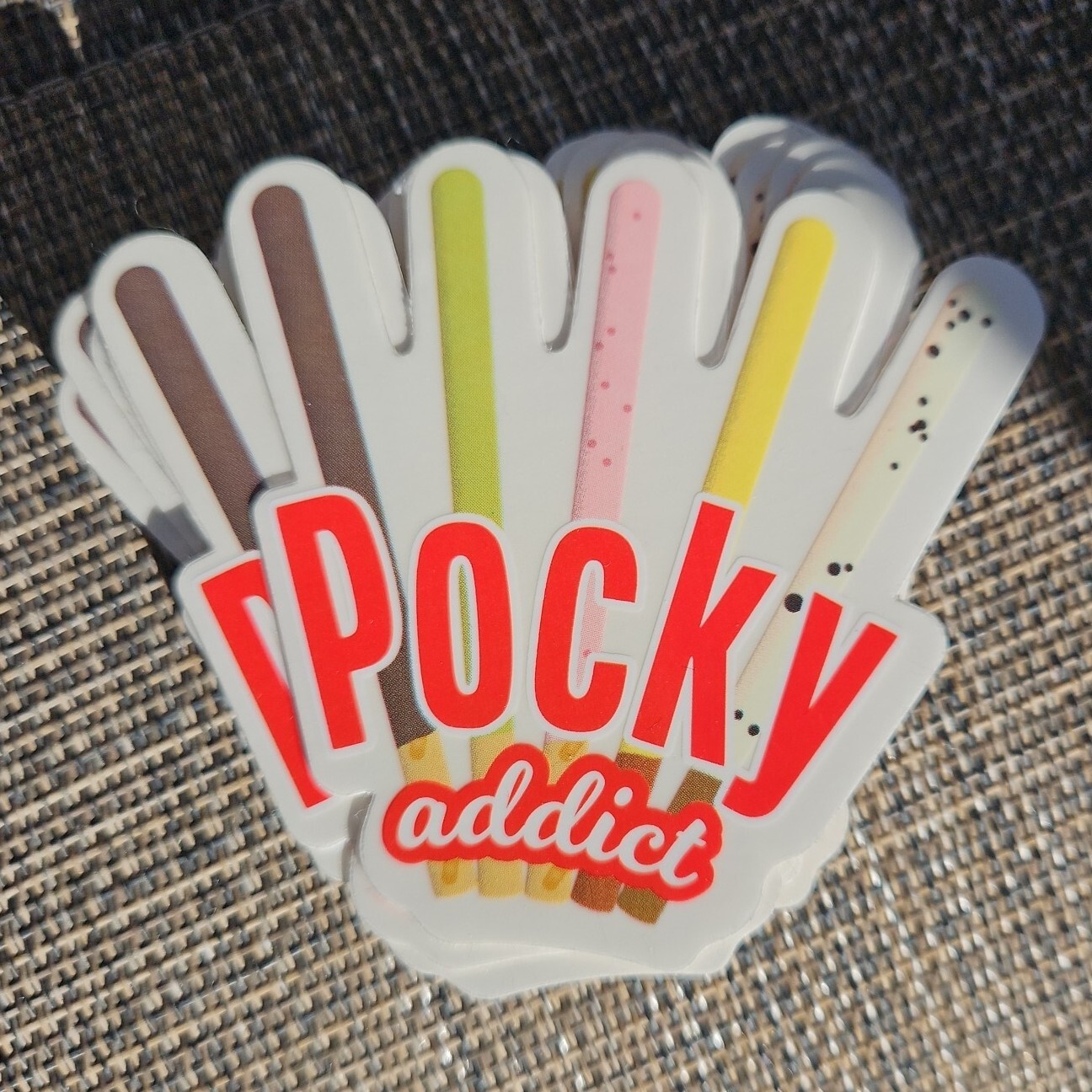 Pocky Vinyl Decal Sticker Bomb Lot 15 Cookie Addict Logo Laptop Stocking Stuffer