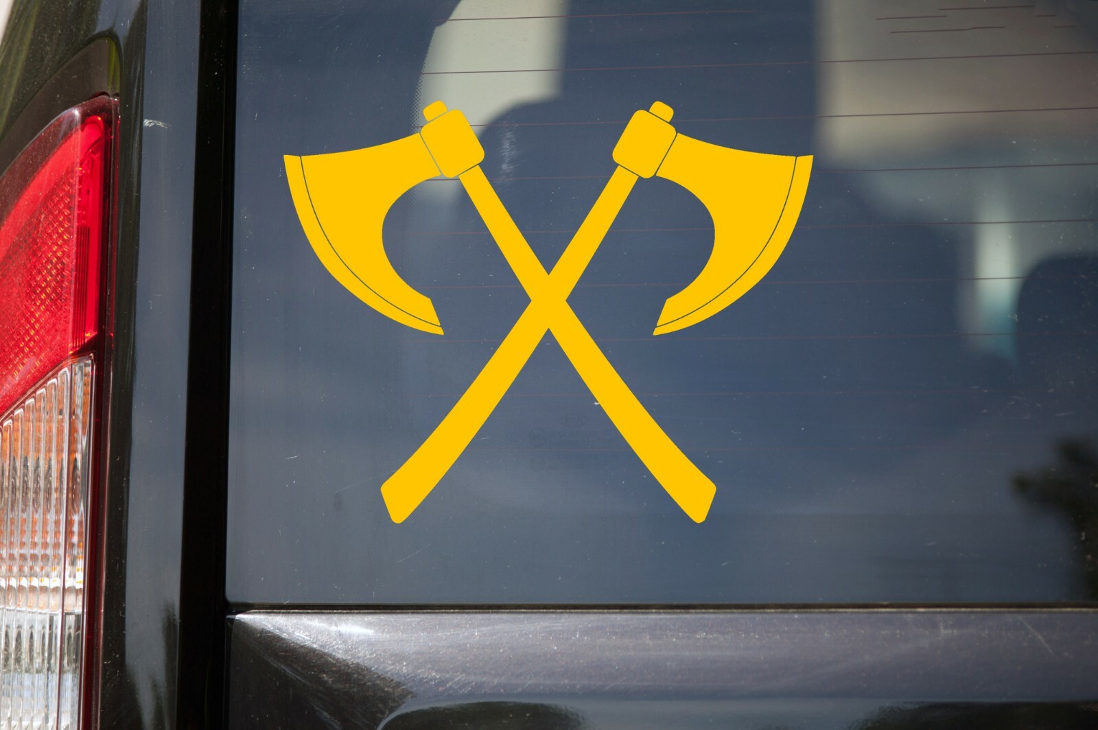Crossed Viking Axes Vinyl Decal – Skeggox Battle Hafted English Long Axe Sticker