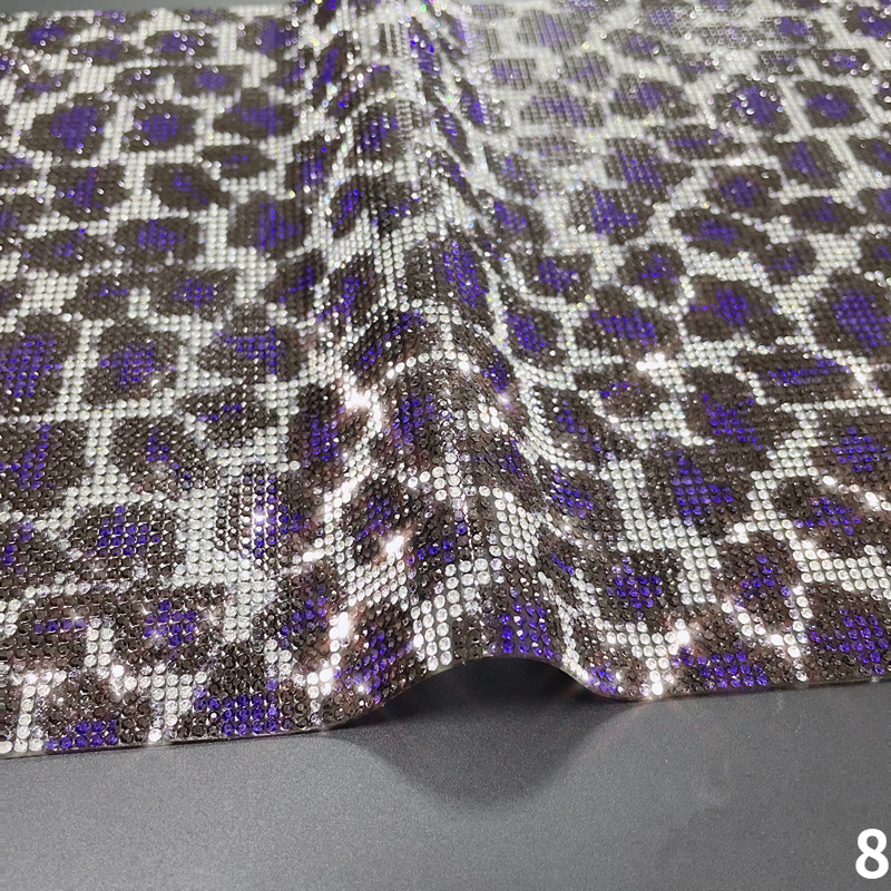 24*40cm DIY Vehicle Car Leopard Print Glitter Rhinestone Sticker Diamond Decor