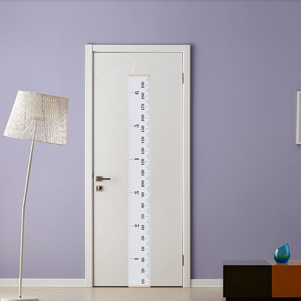 Wood Frame Height Measuring Ruler Hanging Chart For Children Room Wall Decor