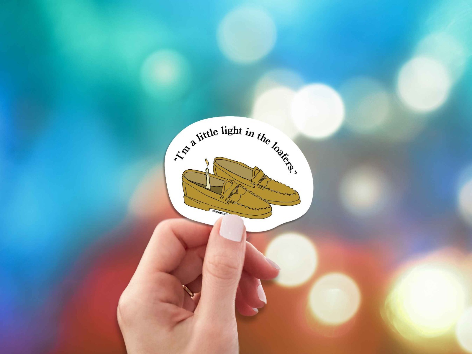 I'm a Little Light in the Loafers, Funny Decal for Laptop, Car, Water Bottle