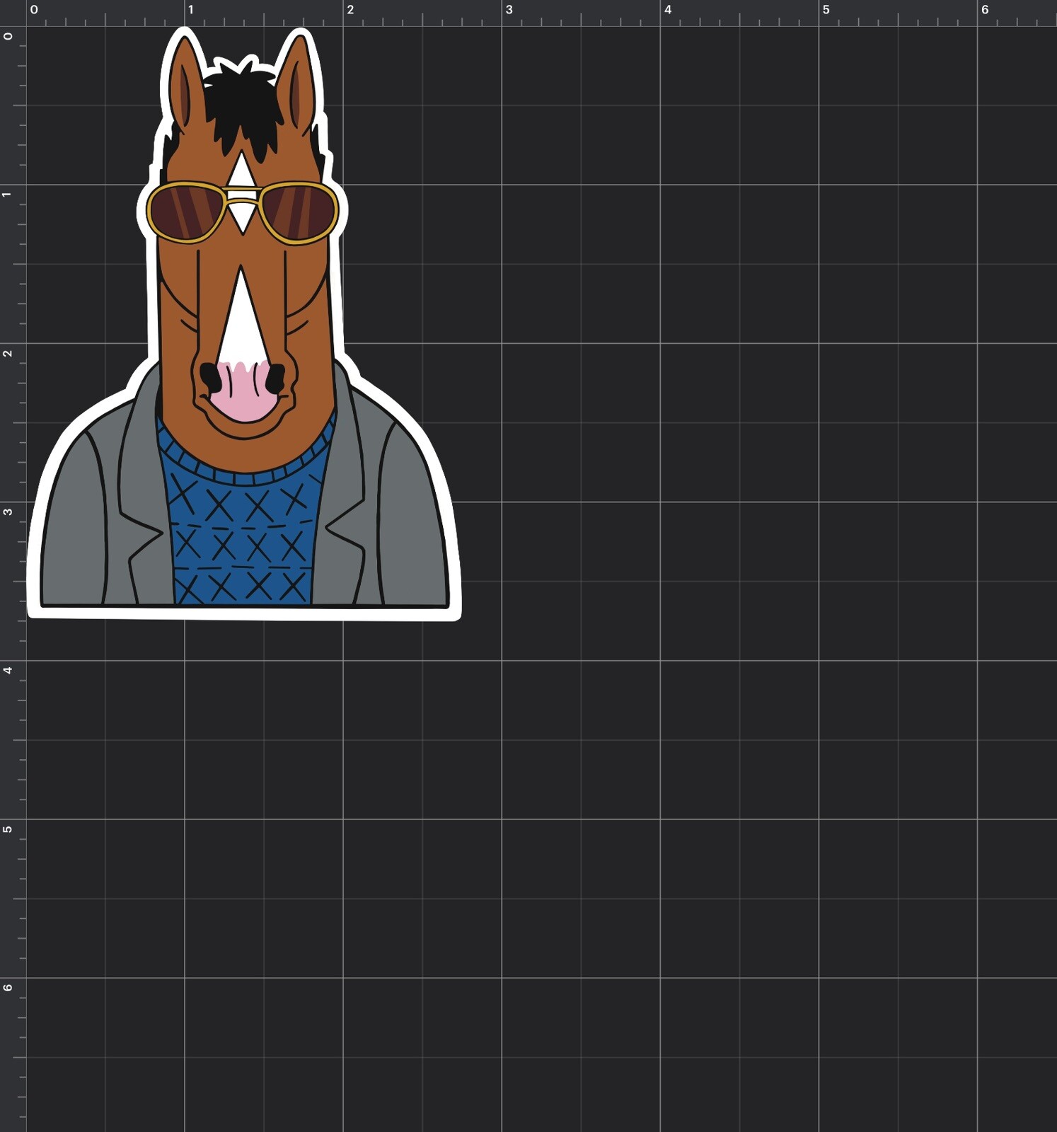 BoJack Horseman Custom Funny Laptop Phone Wall Decal Sticker “Cool BoJack”