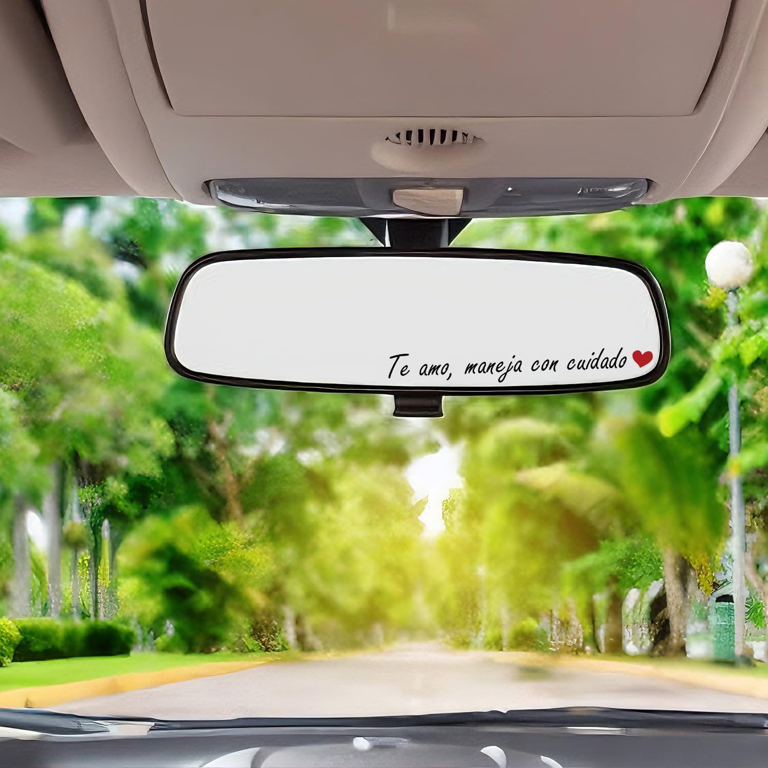 3 PCS Te Amo Maneja Con Cuidado Sticker, Spanish I Love You Drive Safe Mirror St