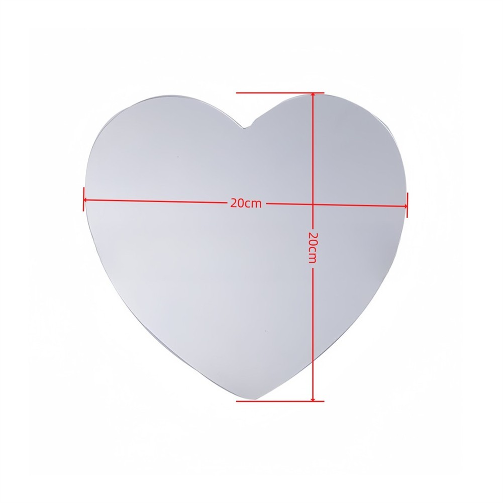 Elegant Heart Shaped Wall Mirror for Home Decoration and Aesthetic Appeal